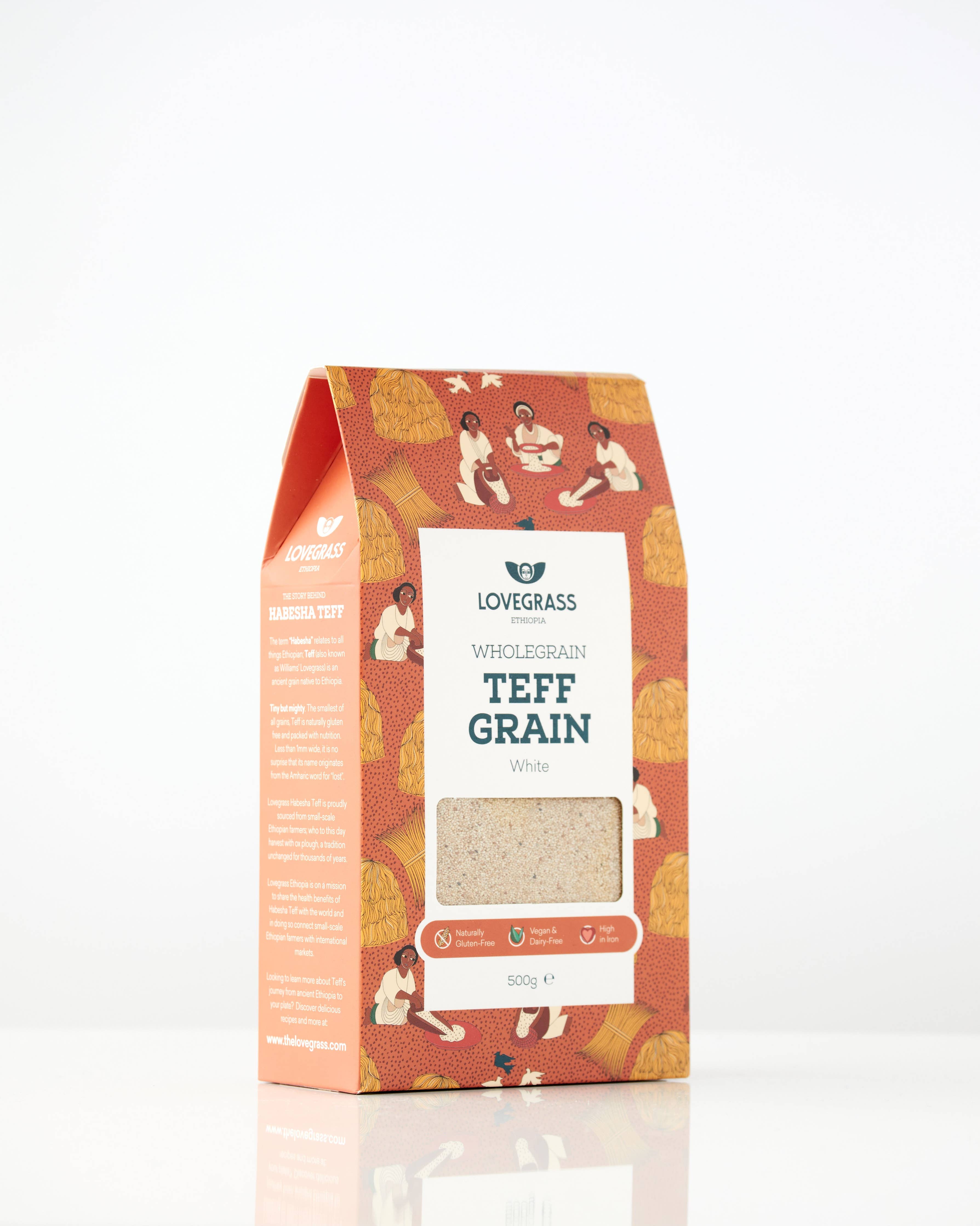 Lovegrass Ethiopia – Grain de teff blanc – 500g
