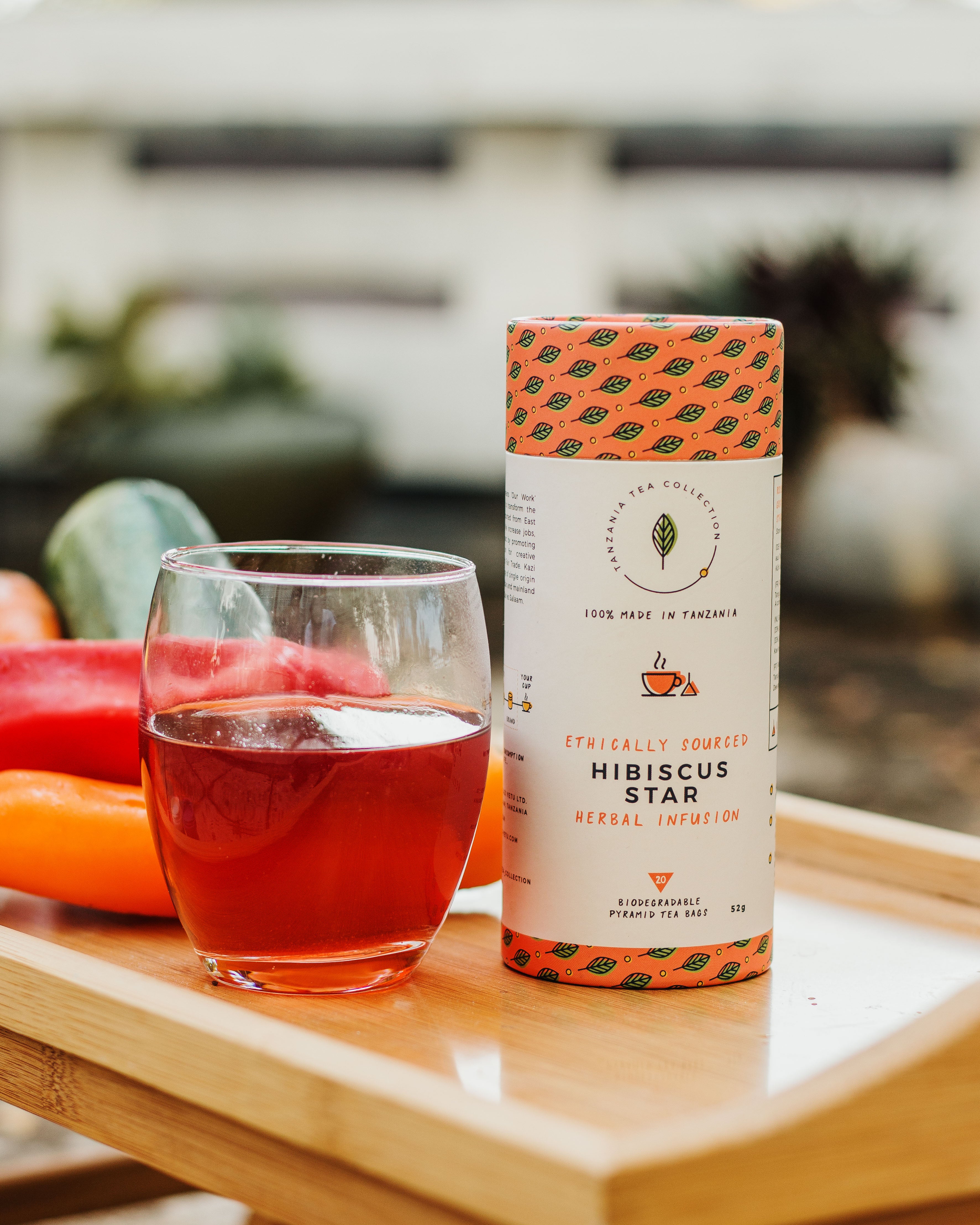 Kazi Yetu – Infusion Hibiscus | Tube 20 pyramides – 50 g