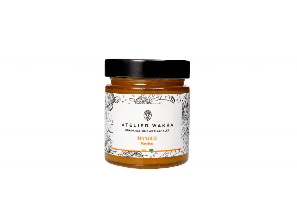 Atelier Wakka – Confiture Mangue Passion – Pot 220 g