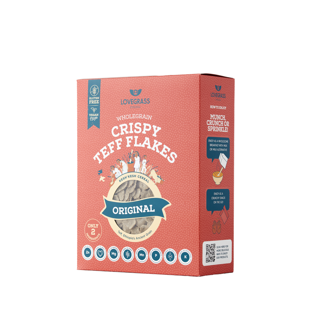Lovegrass Ethiopia – Pack Découverte Céréales de Teff sans Gluten – 3 x 350 g