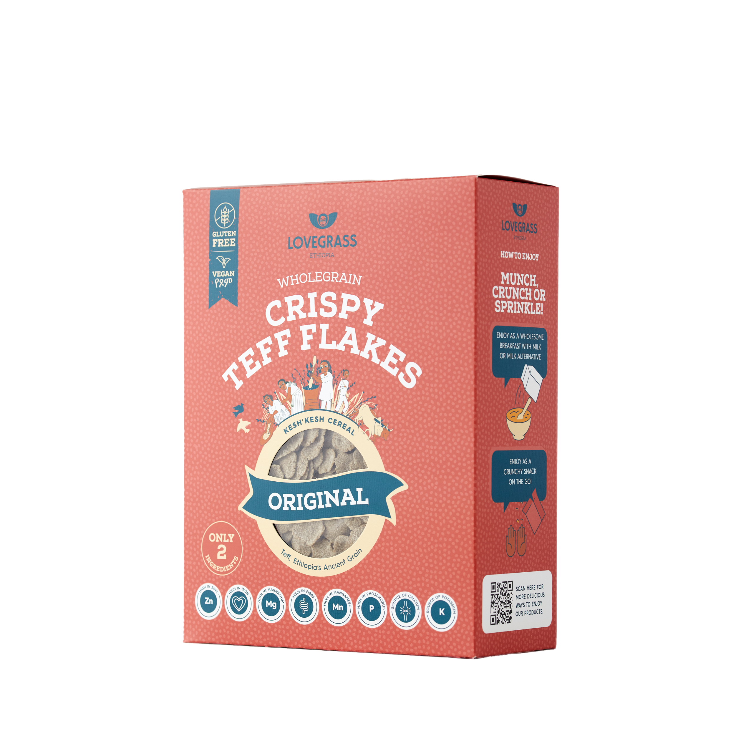 Lovegrass Ethiopia – Pack Découverte Céréales de Teff sans Gluten – 3 x 350 g